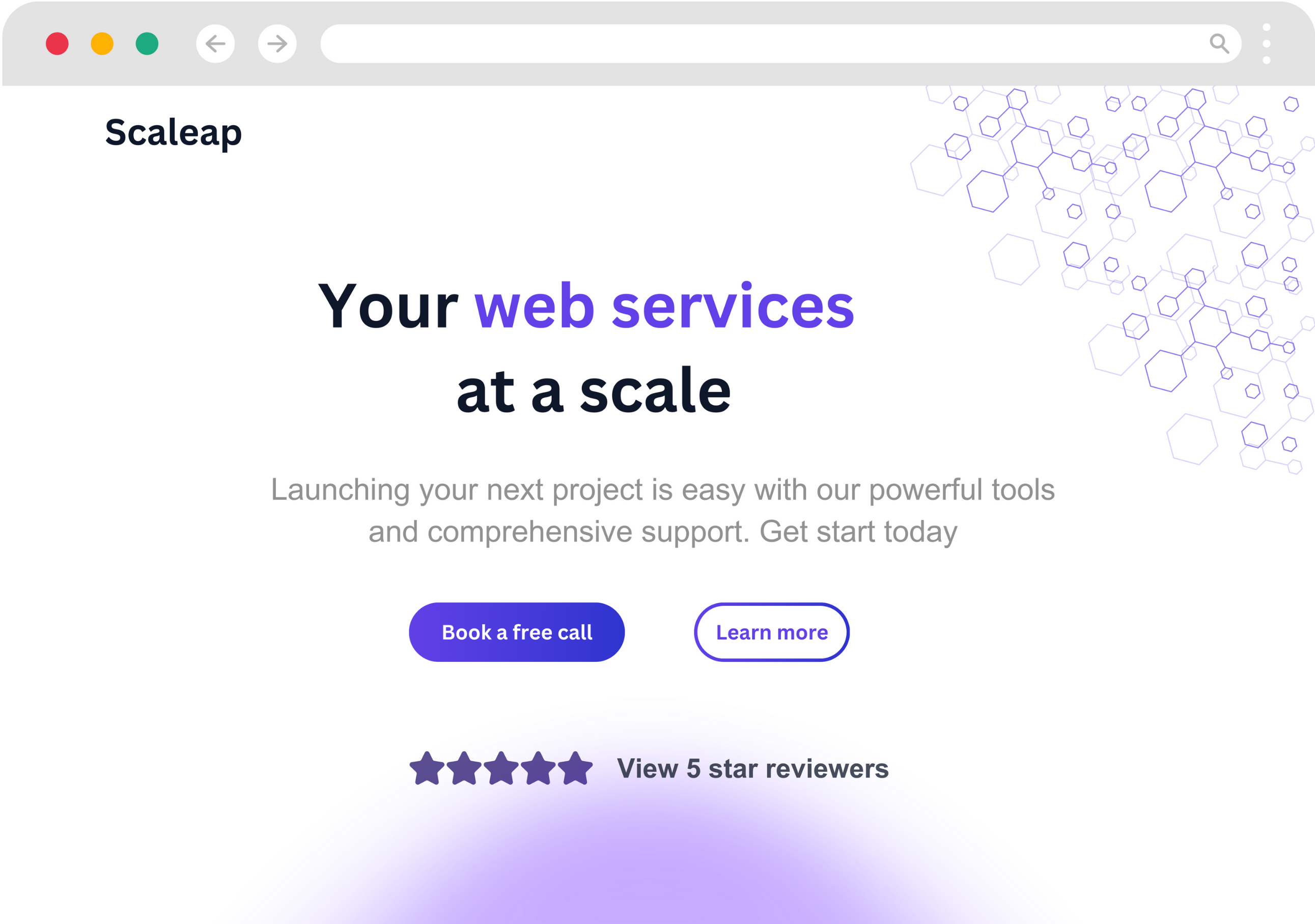 A mockup of a responsive website